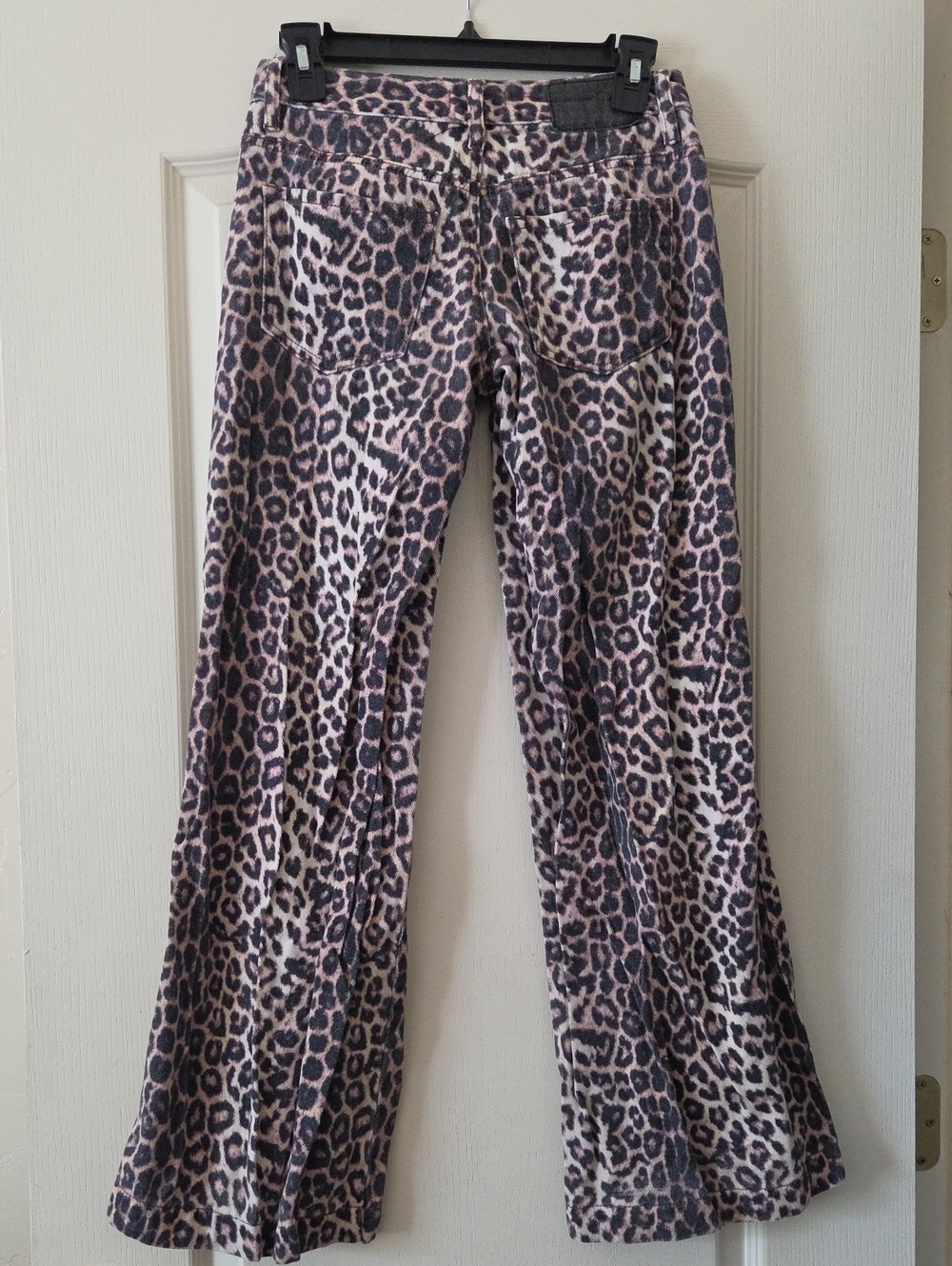 PacSun Leopard Print Wide-Leg Pants in Beige & Black